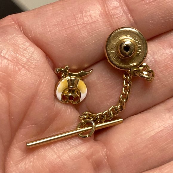 Vintage Shriner El Hasa Lapel / Tie Pin (Hickok Brand) - Picture 5 of 13